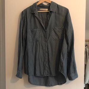 Striped Long Sleeve Blouse